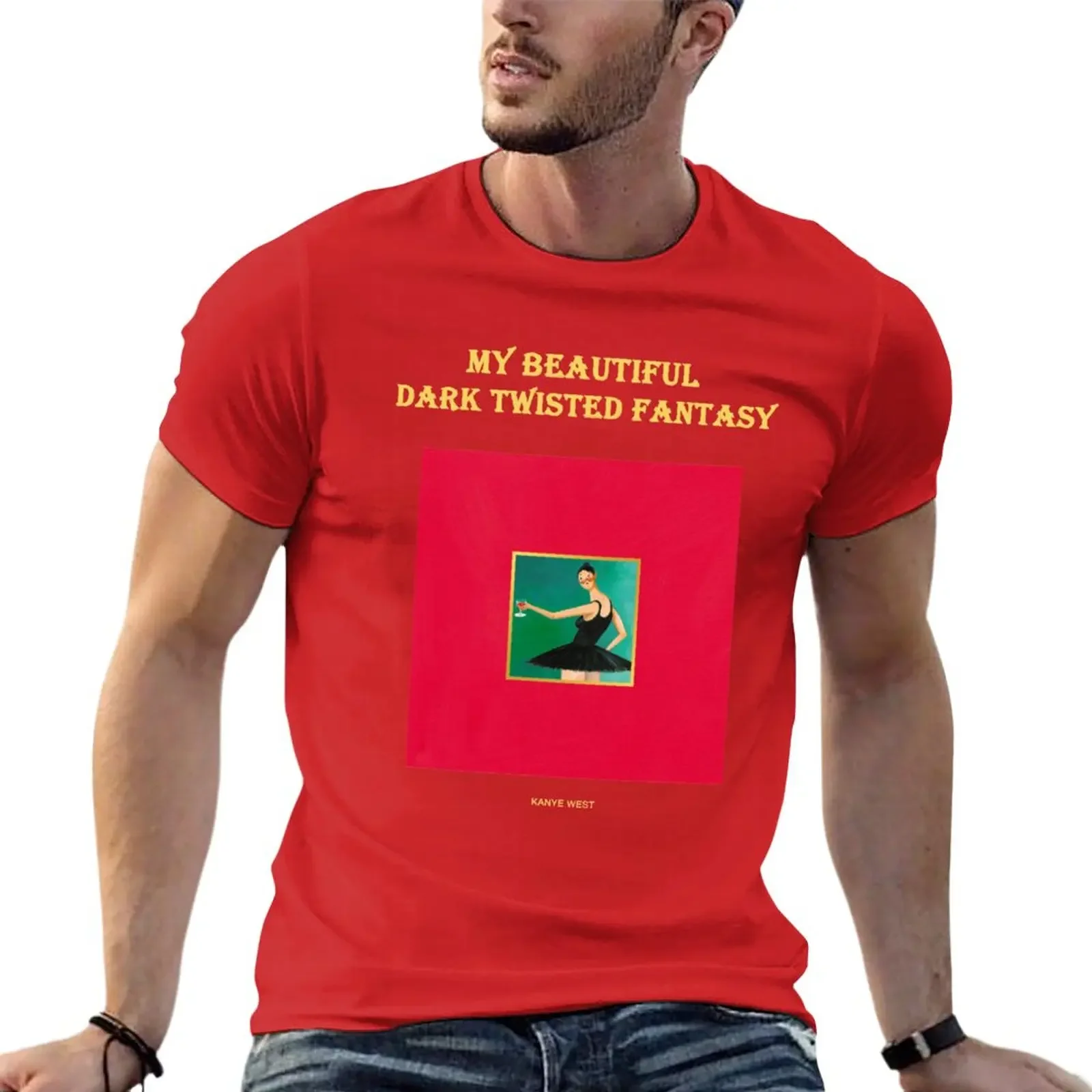 My Beautiful Dark Twisted Fantasy T-Shirt Heavyweights Customizeds Designer T Shirt Men