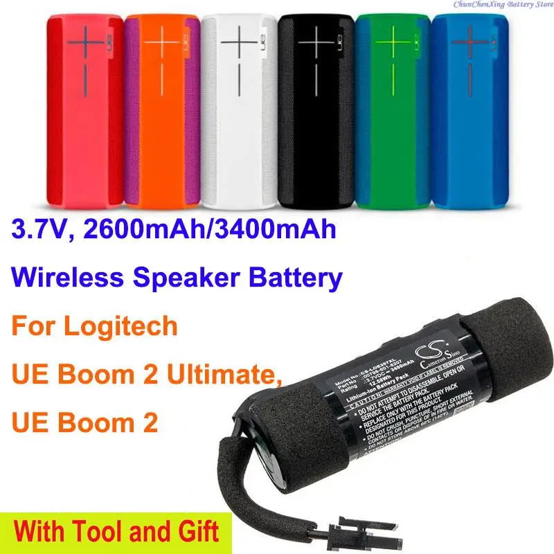 Batteria Altoparlante Orangeyu 2600Mah/3400Mah Per Logitech Ue Boom 2, Ue Boom 2 Ultimate