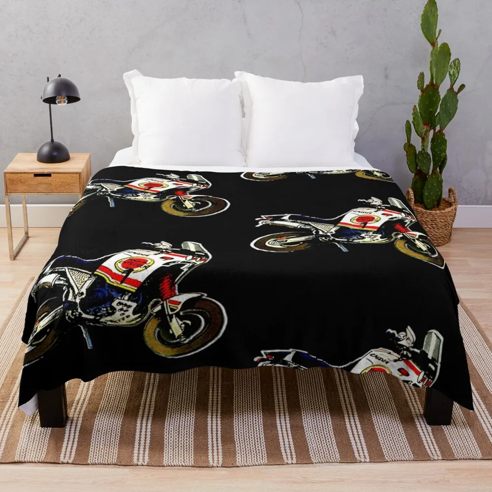 Lucky Strike Cagiva Elefant Cartoon Throw Coperta Single Cosplay Anime Warm Winter Coperte