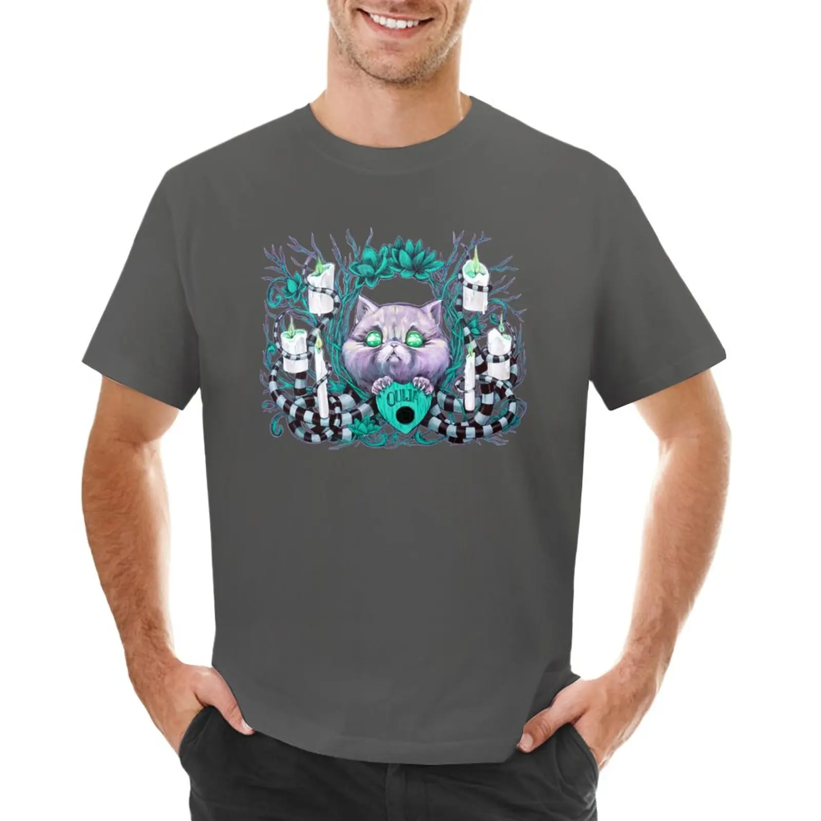 A Seance With Madam Meow-Meow, T-Shirt Media Regalo New Edition Funnys Camicie Da Allenamento Da Uomo