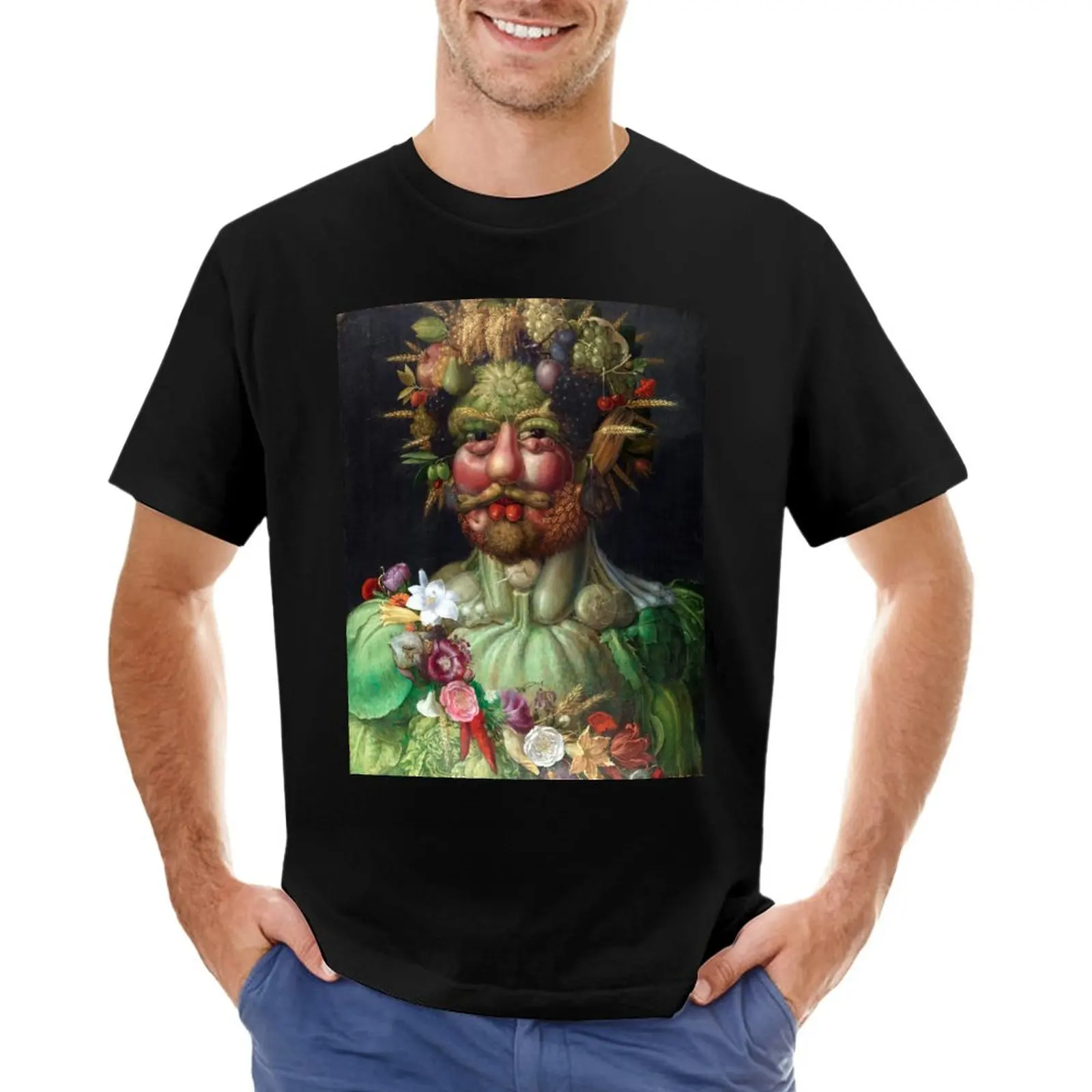 Giuseppe Arcimboldo Vertumnus T-Shirt Tees Magliette Personalizzate Per Uomo