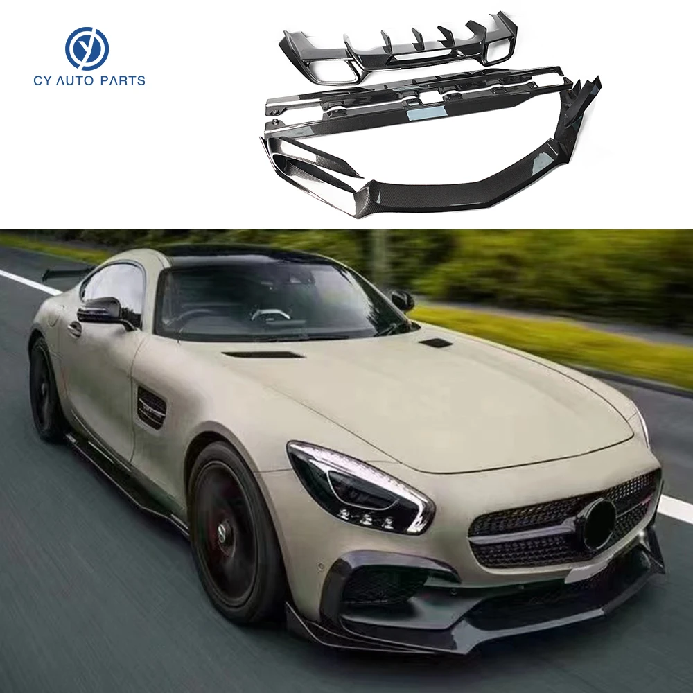 2022 Vestito Per Benz Mercedes Amg Gt Rt Modificato In Fibra Di Carbonio Piccolo Surround Anteriore Posteriore Labbro Coda Spoiler Body Kit Auto