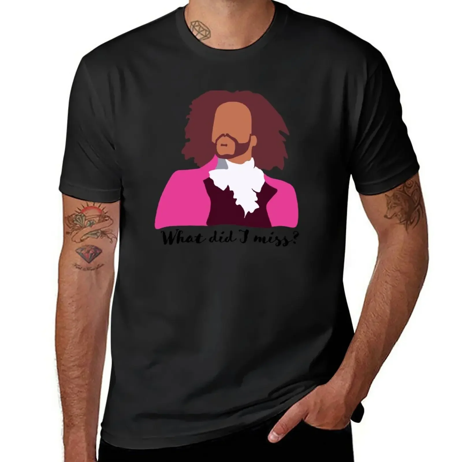 Daveed Diggs As Thomas Jasper T-Shirt Funnys Boys Whites Oversize Designer T Shirt Uomo