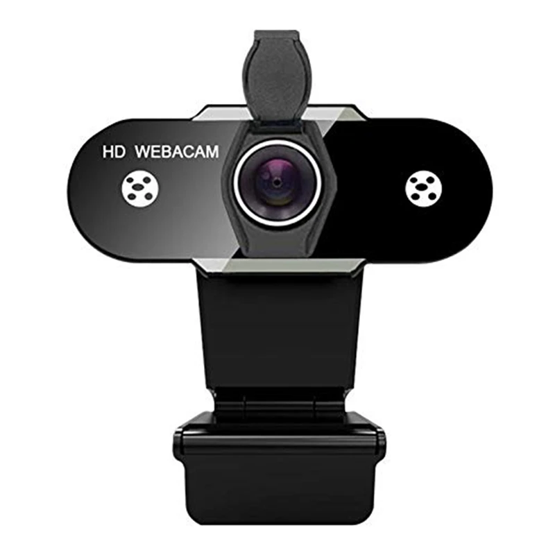 Webcam Usb 1080P Hd Drive-Free Con Microfono Rotante Computer Desktop Camera