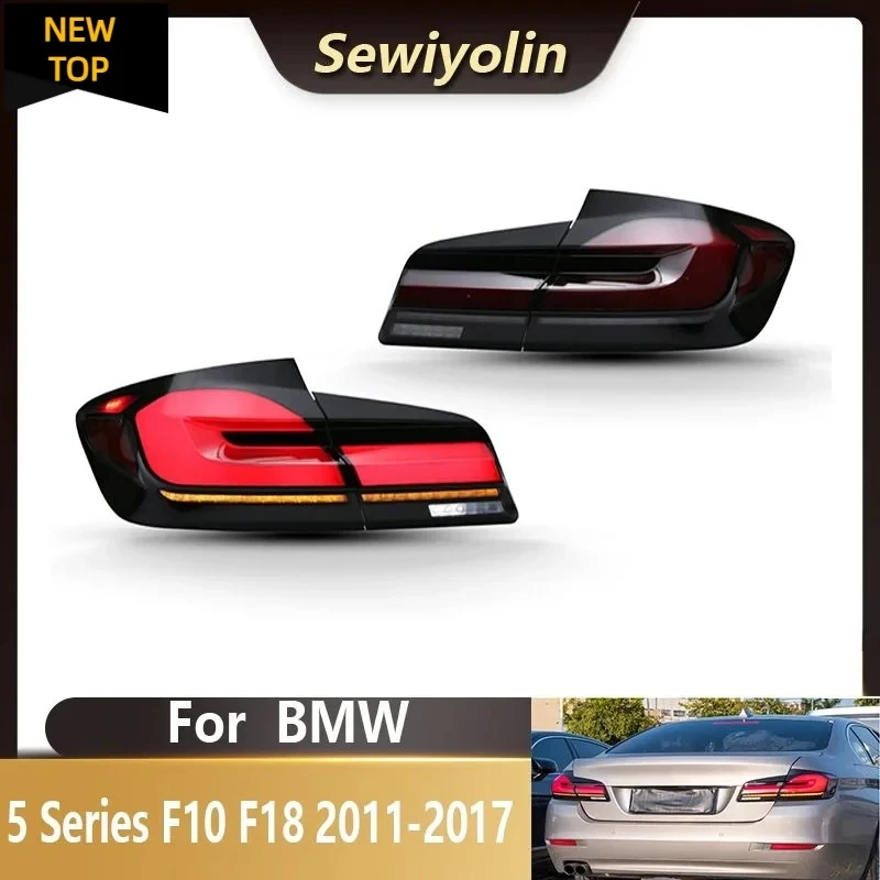 Feux Arriere Led Plug And Play Pour Bmw, Accessoires De Voiture, Lci Pour Bmw Seyrie 5, F10, F18, 2011-2017, Ferrieux Ere Cancers, Segnale Drl Automob