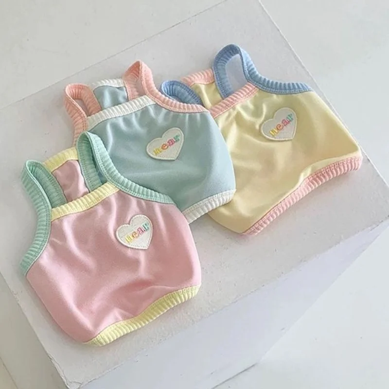 Ins Summer Dog Ice Cream Canotta Pet Canotta Pet Cat Clothes Puppy Clothing For Small Dog Teddy Schnauzer Dog Clothes Vest