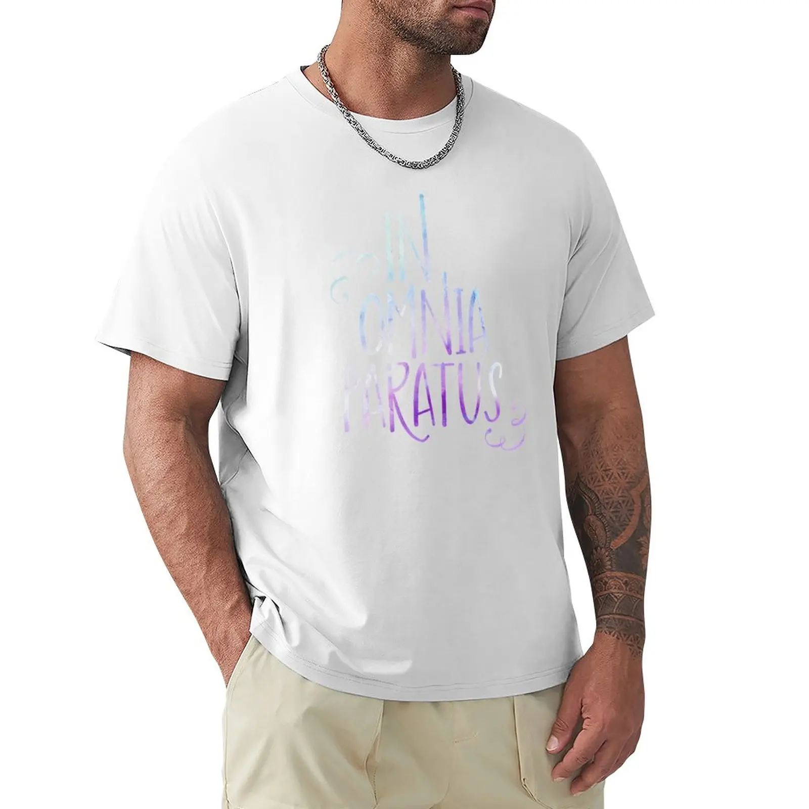 In Omnia Paratus T-Shirt Ragazzi Bianchi Vestiti Estivi Magliette Uomo