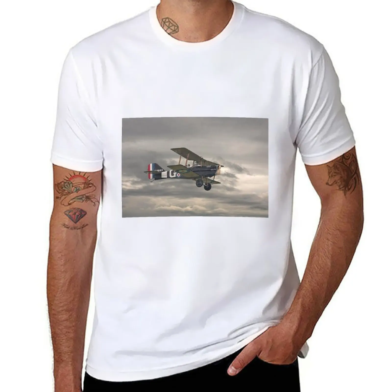 New Ww1 - Icon - Se5 T-Shirt Vintage Clothes Camicetta Plain White T-Shirt Uomo