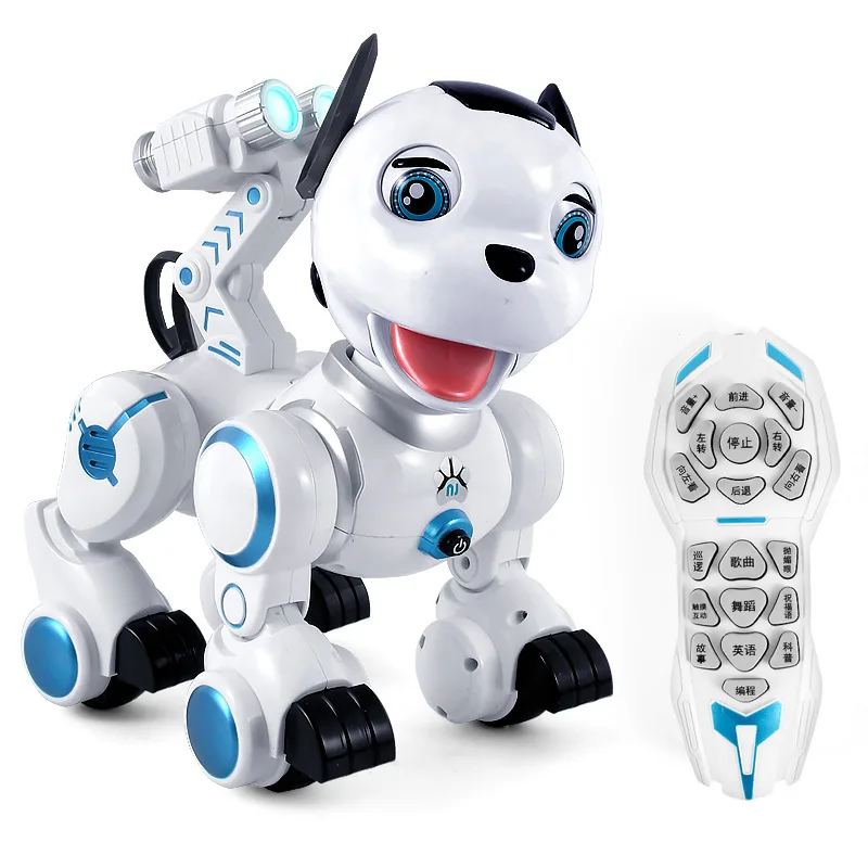 Giocattoli Per Bambini Robot Intelligente Cane Scienza Popolare Conoscenza Apprendimento Bilingue Tocco Interattivo Rc Robot Cane Giocattolo Educativo