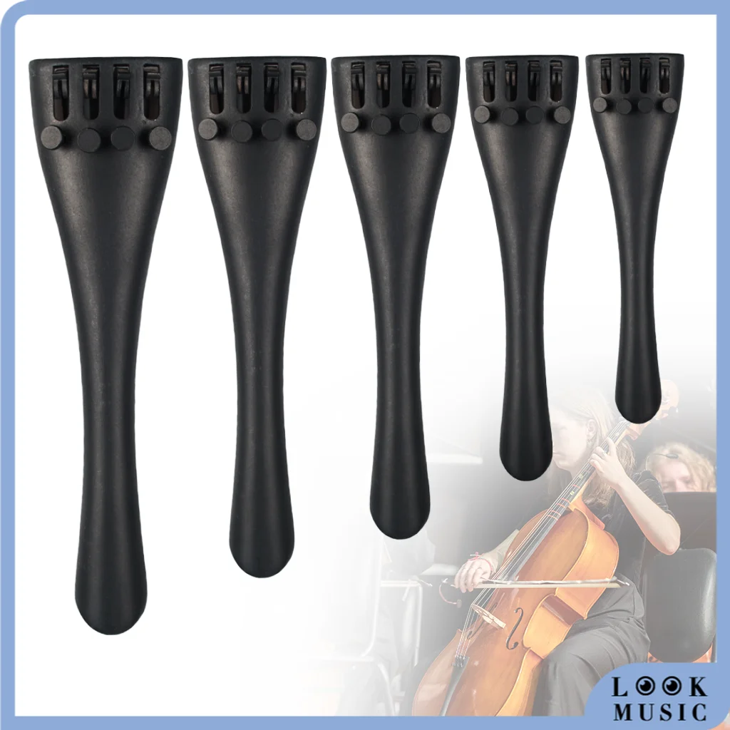 Look Cello Tailpiece Aluminum Alloy Tailpiece W/ Adjustable Tailgut For 4/4 3/4 1/2 1/4 1/8 Cello Stringed Instruments Parts