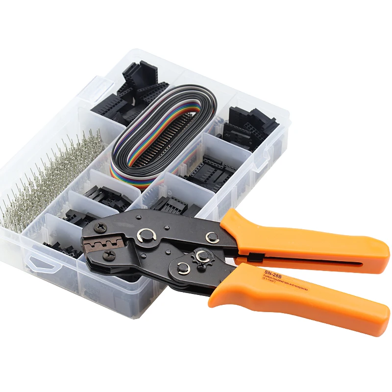 0.1-1.0Mm2 Dupont Crimper Tool Press Pinze Connettore A Crimpare 1550Pcs Dupont Cablejumper Wire Pin Header Housing Hand Tool