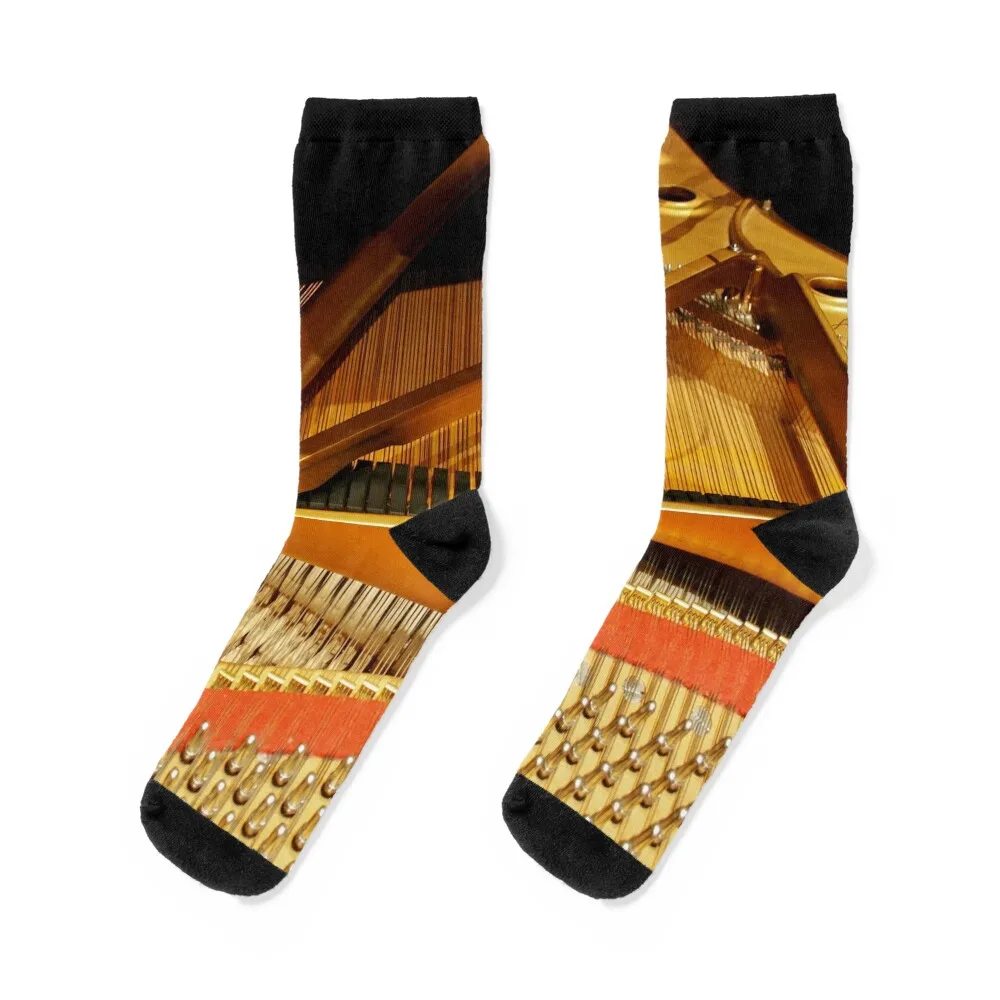 Inside A Steinway Concert Grand Piano Socks Calze Sportive Da Calcio Antiscivolo Regalo Divertente Calzini Da Ragazza Di Calcio Da Uomo
