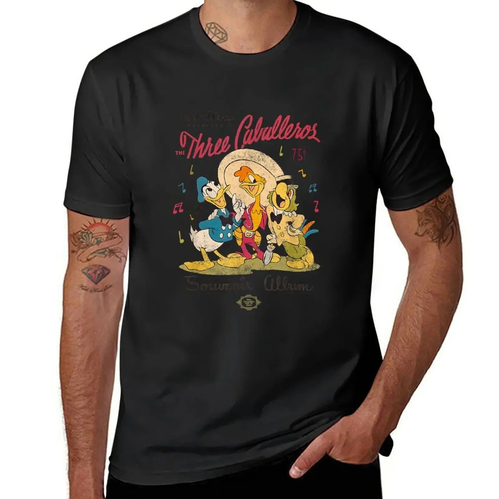 The Three Caballeros T-Shirt New Edition Summer Top T-Shirt Da Uomo
