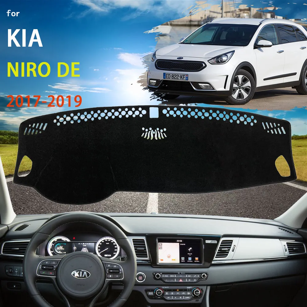 Dashboard Cover Dash Mat Per Kia Niro De Hybrid E-Niro 2017 2018 2019 Pad Parasole Cuscino Parasole Parasole Accessori Parasole