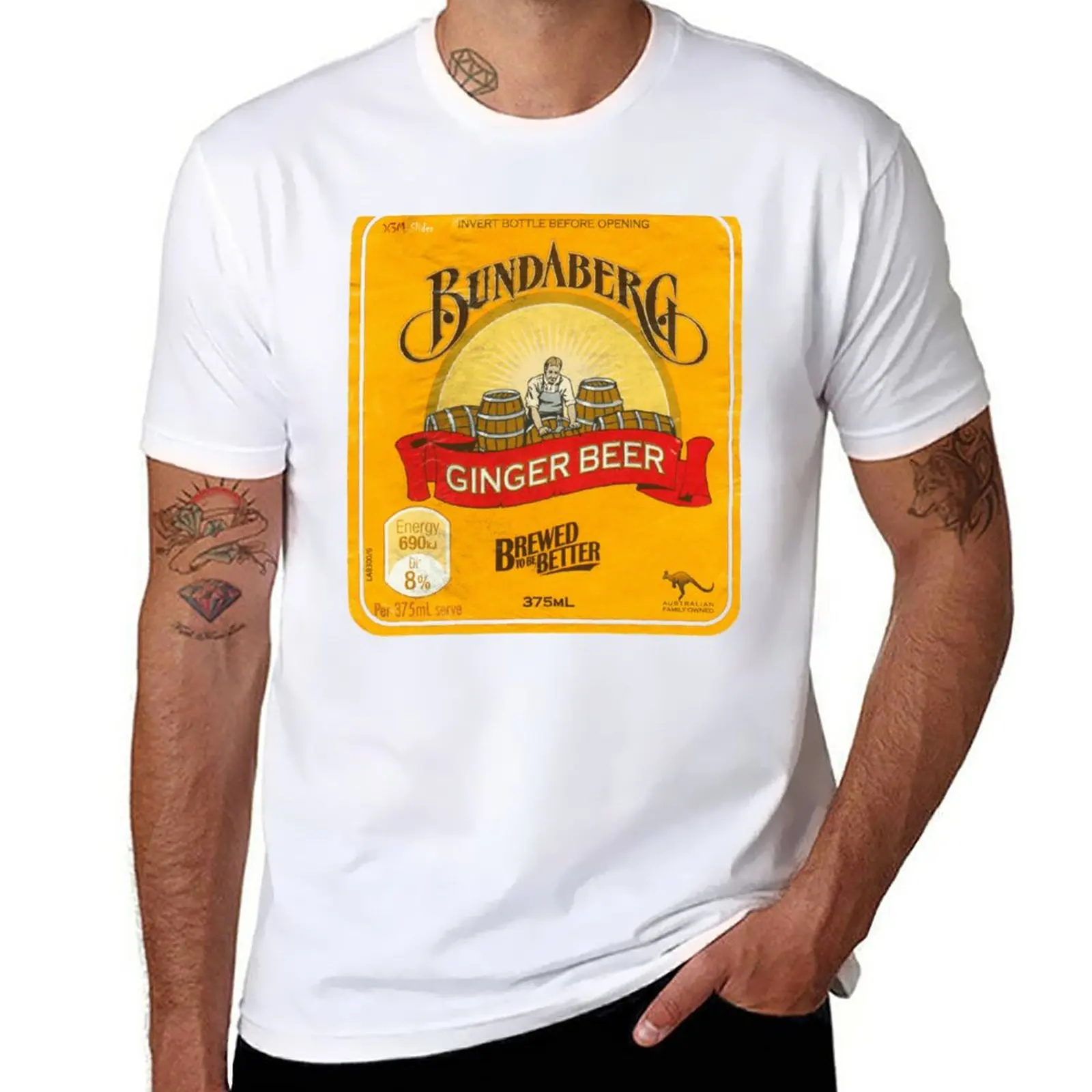 Maglietta Merch Ginger Beer Customs Heavyweights Magliette Vintage Da Uomo Anime