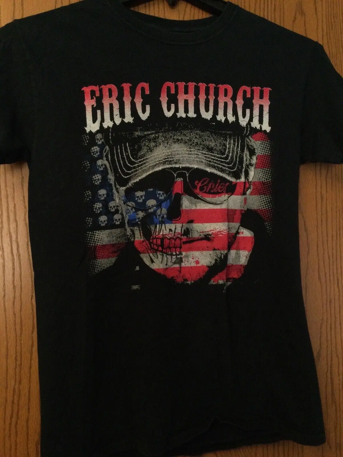 Eric Church - The Blood Sweat & Beers Tour-Camicia Nera-S