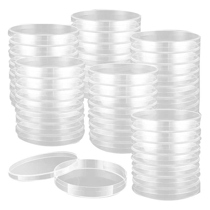 Confezione Da 200 Piastre Petri In Plastica Sterile 90Mm Dia X 15Mm Piastre Petri Spesse E Trasparenti Con Coperchi