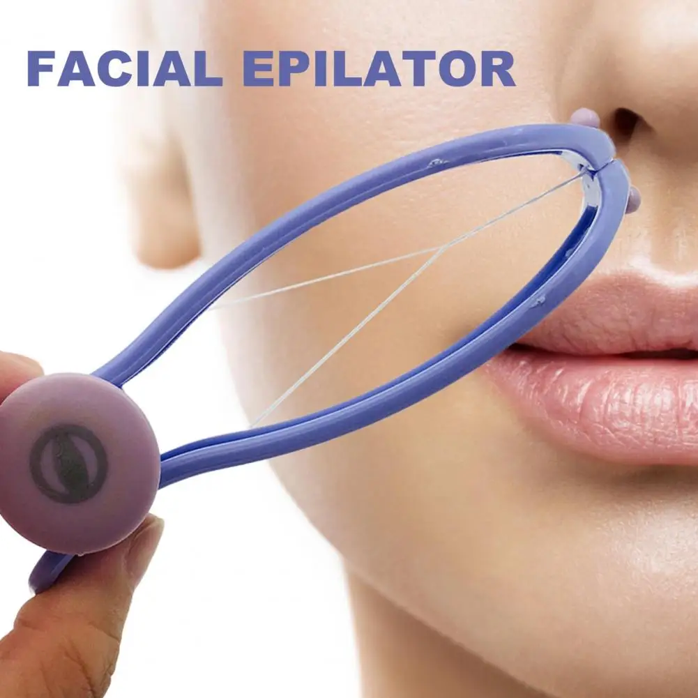 Epilatore Facciale Manuale Spring Hair Trimmer Safe Facial Hair Remover Strumento Di Bellezza Filo Di Cotone Beauty Spring Epilator Tool Makeup