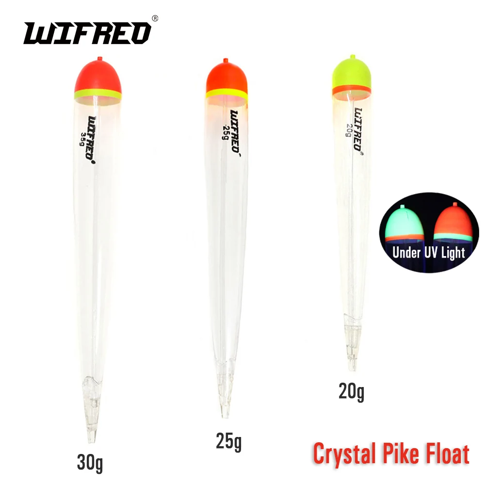 Wifreo Weighted Bobbers Crystal Pike Float Per Slamon Steelhead Fishing Float Fishing Terminal Tackle Accessori 20G 25G 35G