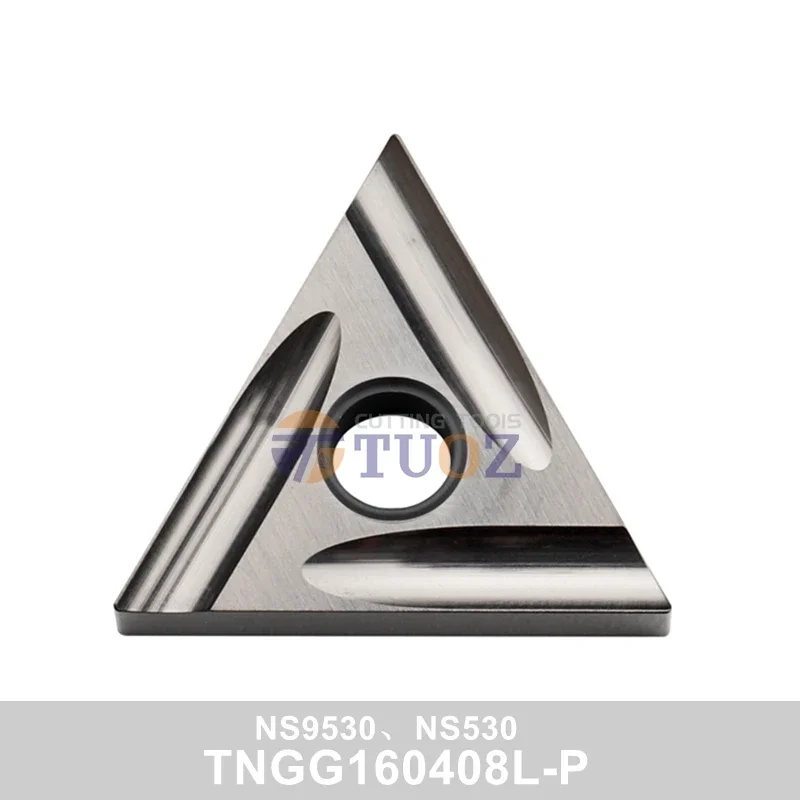 100% Originale Tngg160408L-P Ns530 Ns9530 R0.8 Inserto In Ceramica Metallica Tngg 160408 L-P Muslimah Tornio Cnc Utensili Per Tornitura