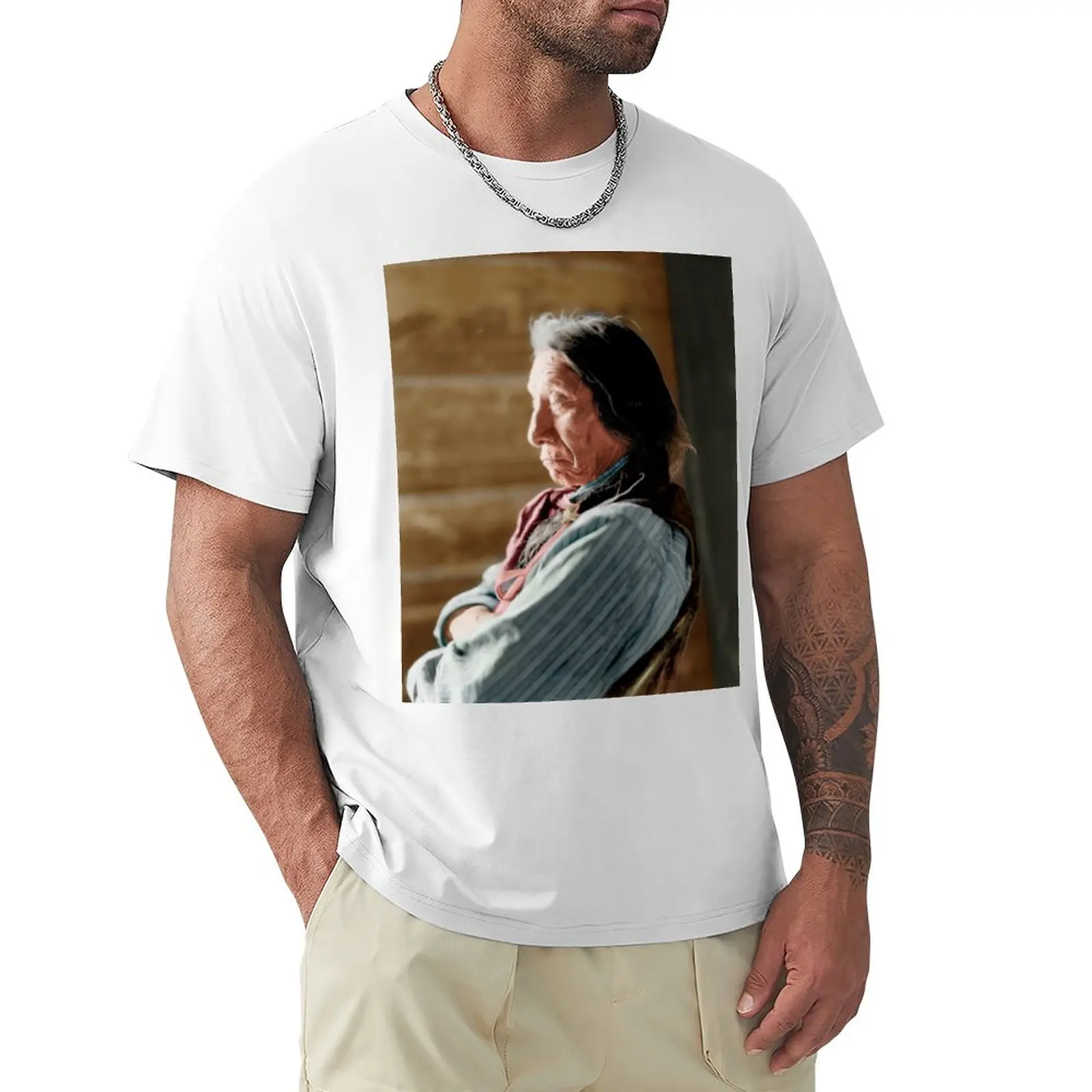 Red Cloud- Ma? Piya Luta 1822 - 1909 T-Shirt Ragazzi Bianchi Abbigliamento Estetico Camicetta T-Shirt Uomo