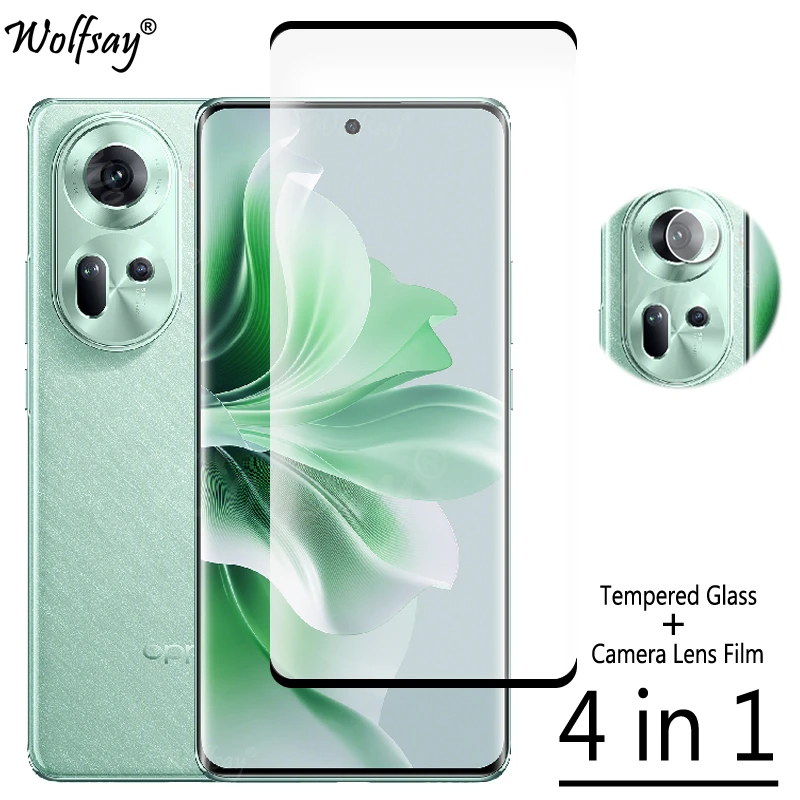 Vetro Temperato A Copertura Totale Per Oppo Reno 11 Screen Protector Oppo Reno 11 Pro 5G Global Camera Glass Per Oppo Reno 11 5G Glass