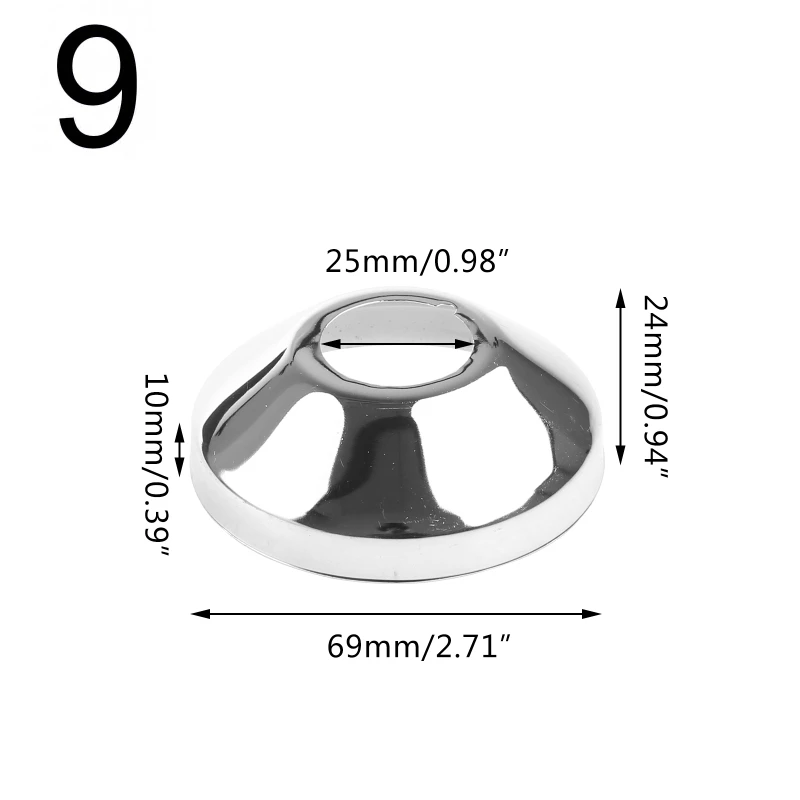Coperchio Decorativo Per Rubinetto A Scatto Flangia Divisa A Parete Con Bocchetta Rotonda Divisa In Acciaio Inossidabile Per