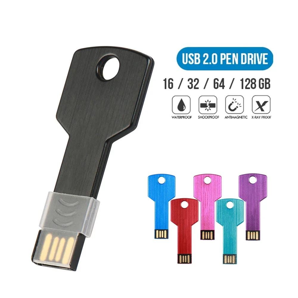 Logo Personalizzato Chiavetta Usb A Forma Di Chiavetta Usb Chiavetta In Metallo 4Gb 8Gb 16Gb 32Gb 64Gb Chiavetta Usb Pen Drive Flash Usb Disk Pen Driv