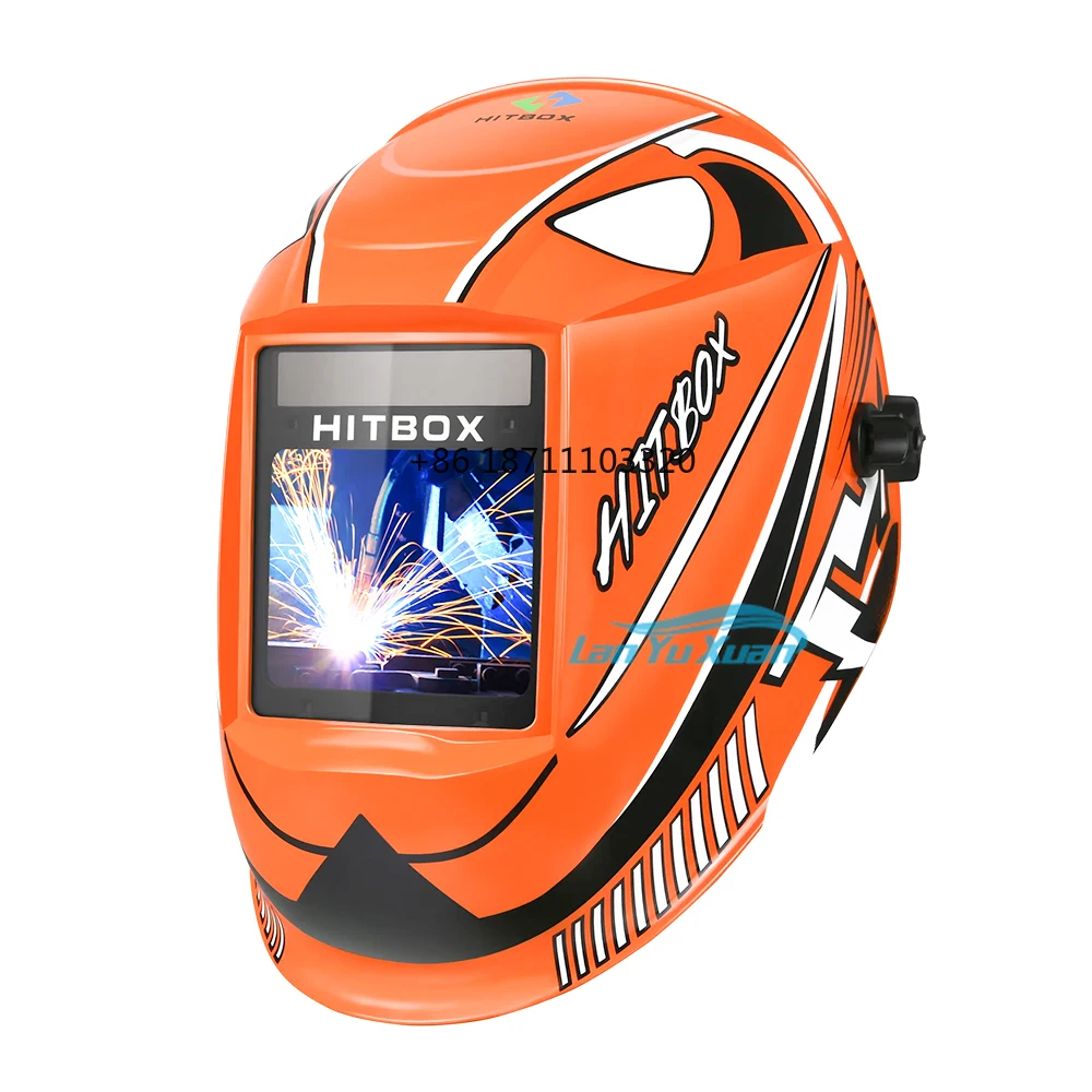 Hitbox Casco Per Saldatura Solare Auto Oscurante Mig Arc Tig Mask Grinding Welder