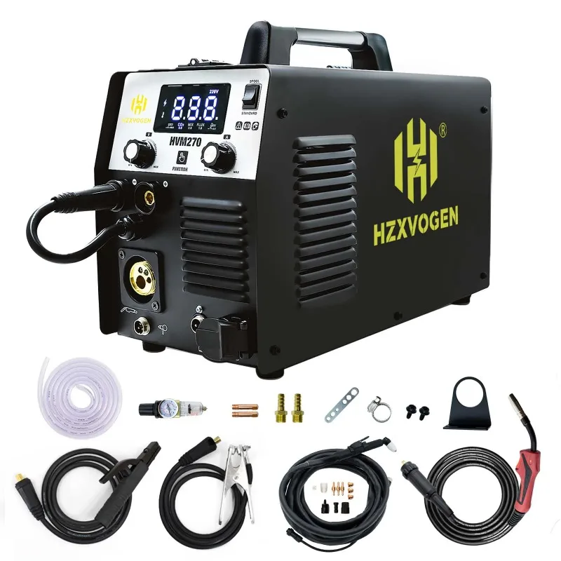 6 In1 Mig Tig Gasless Mig Mma Cut Hvm270 Saldatrice Multifunzione Igbt Inverter Hitbox