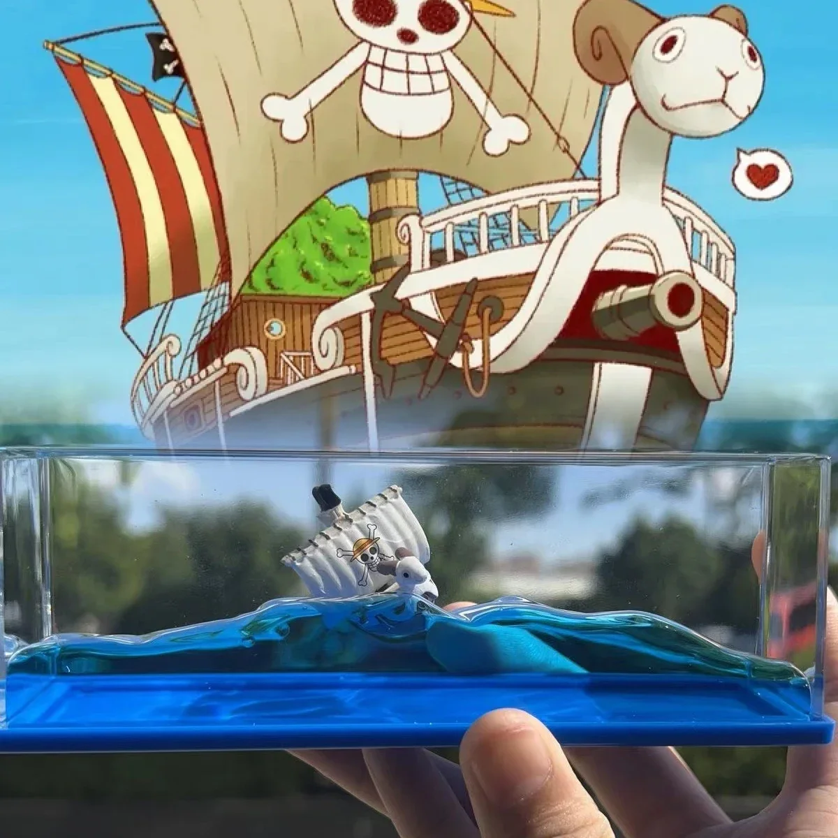 Going Merry Floating Ship Mille Sunny Barcos Floating Boat Ship Fluid Liquid Titanic Cruise Ship Clessidra Fluid Drift Bottle