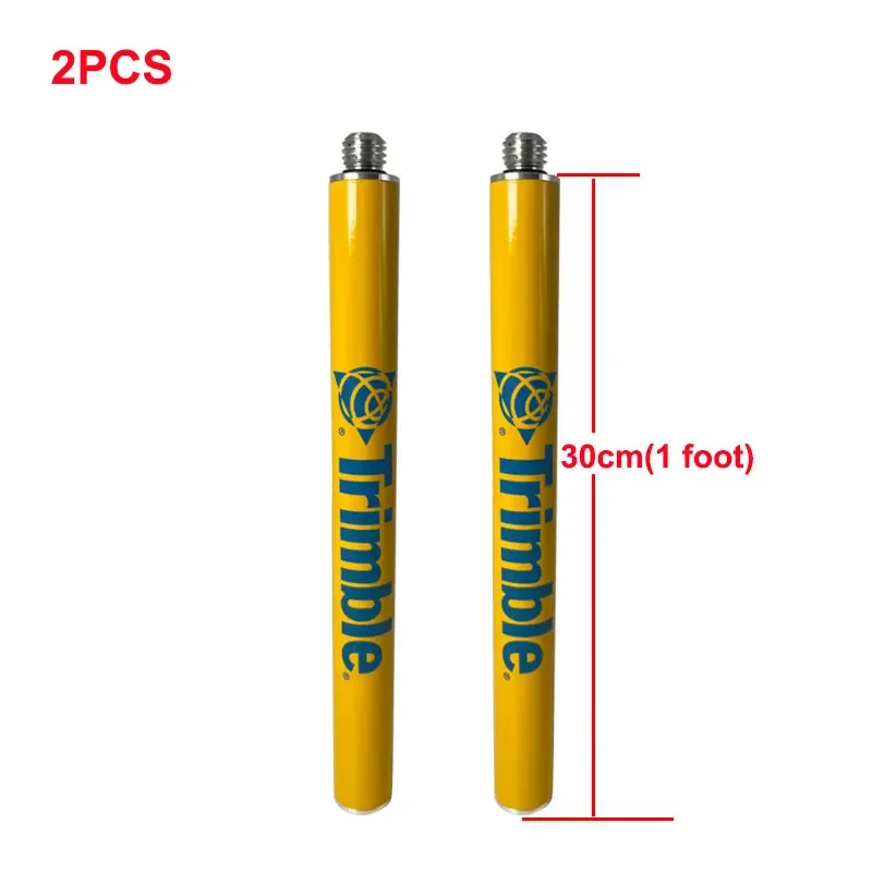 2 Pz 30Cm 1 Piede Topografico Asta Di Estensione Prisma Antenna Estendere Sezione Per Trimble R12I R12 R10 Muslimr2 Gps 5/8X11 Thread
