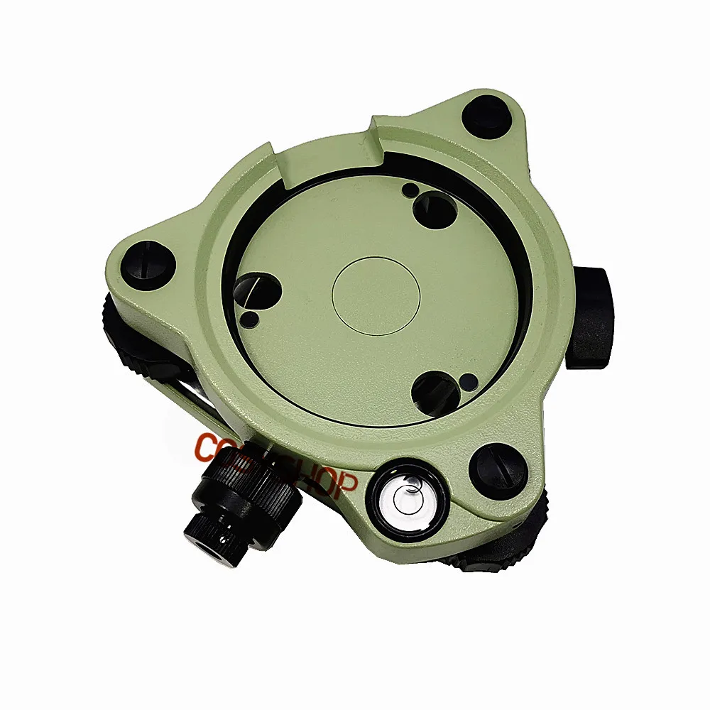 Sostituisci + Plummet Ottico Tribrach Verde Per Nikon Trimble Total Station Gps Prisma Nero Tribrach Base Gialla