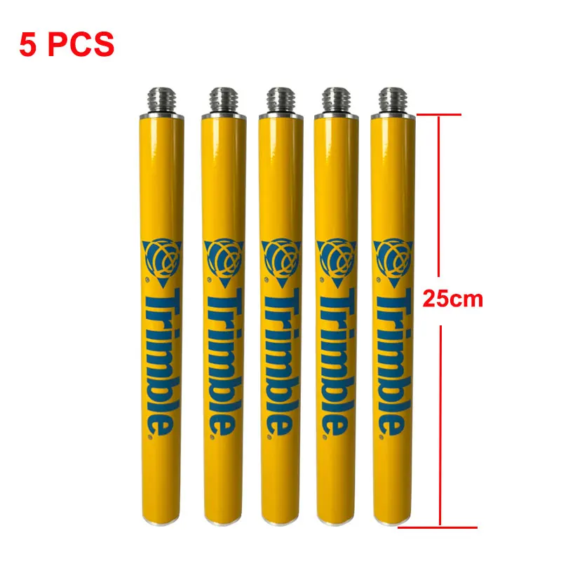 5 Pz 25Cm Topping Extension Pole Prism Antenna Extend Sezione Per Trimble R12I R12 R10 Muslimr2 Gps 5/8X11 Thread