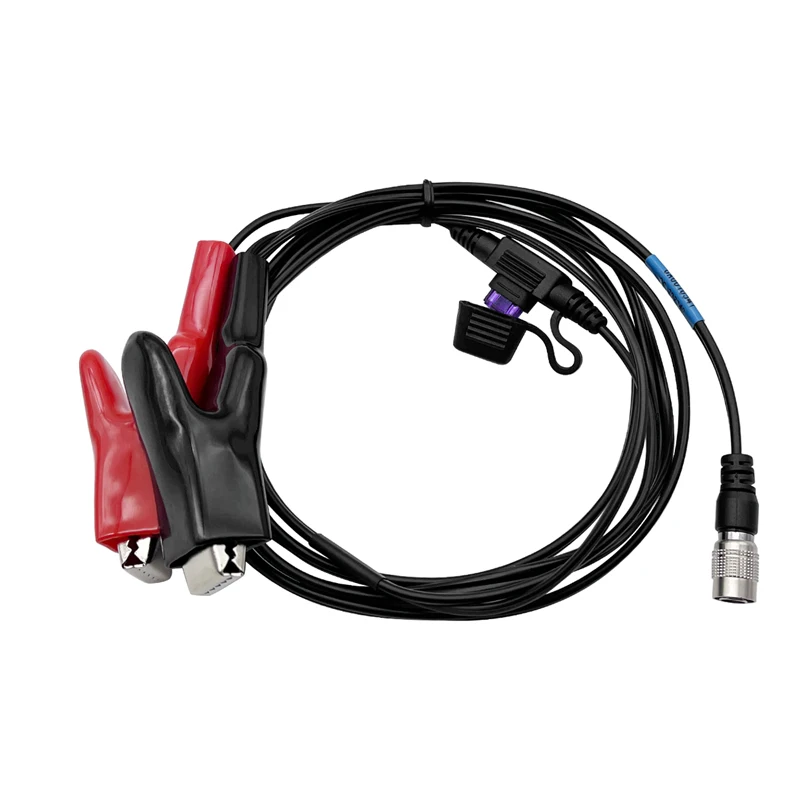 Nuovo Cavo Di Alimentazione Maschio 6Pin Con Fusibile Per Stazioni Totali Trimble S5 S7 S9 S9