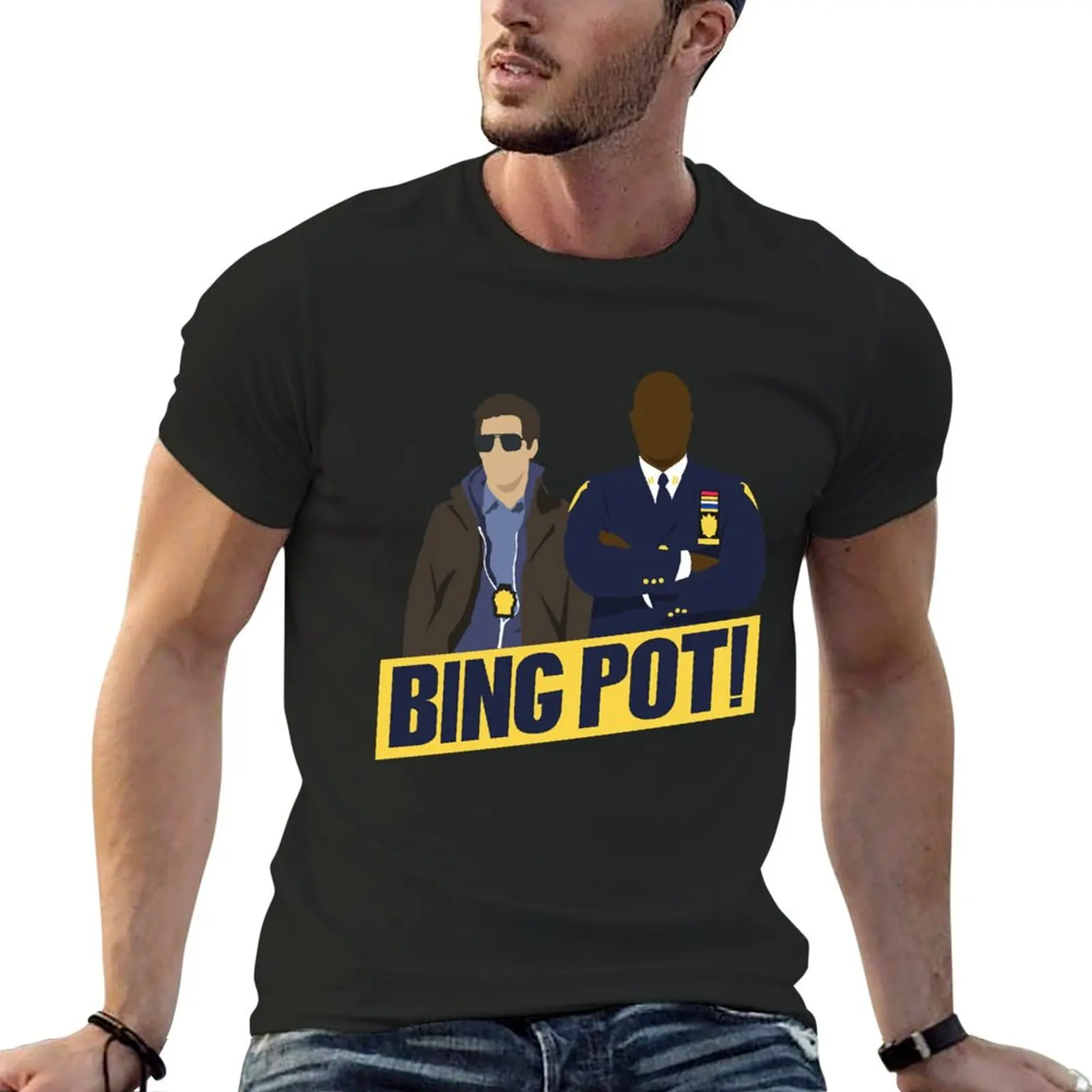 Bing Pot! T-Shirt Estate Top Camicie Magliette Grafiche Taglie Forti Magliette Da Uomo