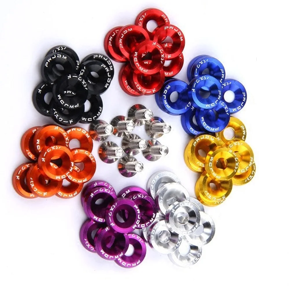 M6 Car Jdm Fender Washer Bulloni Targa Per Yamaha Trophy Se Tt 600 Fzr 600 Fzr 600R 400 Rr
