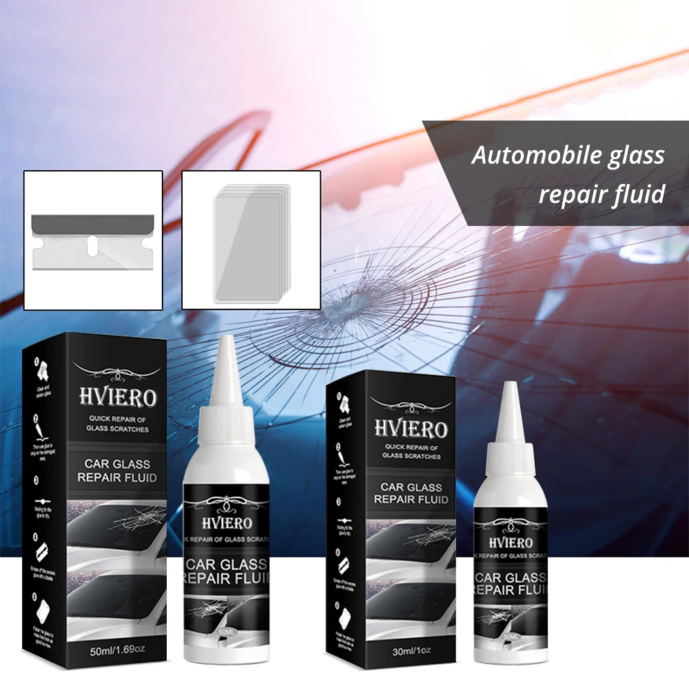Kit Di Riparazione Del Parabrezza Crack Chip Glass Set Car Parabrezza Filler Strumento Di Colla Fai Da Te Quick Fix Per Chip Crepe Restauro Strumenti 