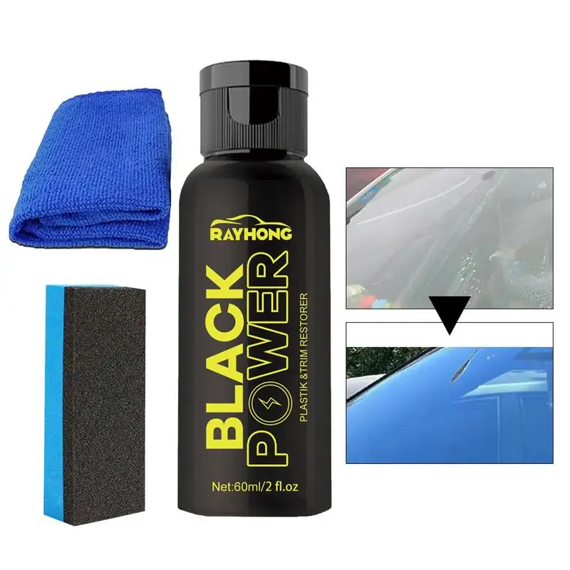 Black Trim Restorer Trim Restore Spray Per Esterno Auto Restorer Esterno Per Auto Altamente Concentrato Per La Protezione Dai Raggi Uv Resiste
