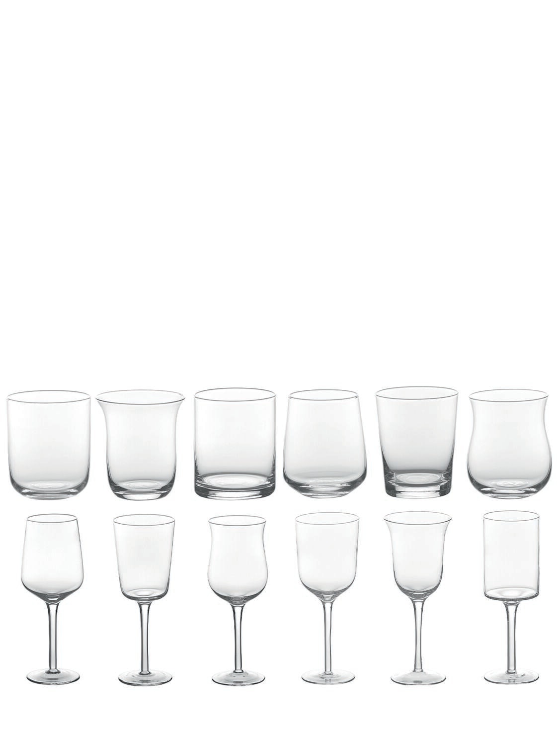 Set Of 12 Tumblers & Wine Glasses