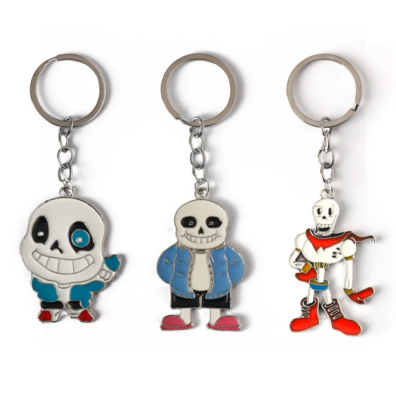 Undertale Sans Flowey Papyrus Asriel Portachiavi Accessori Cosplay Gioco Portachiavi Ciondolo Cartoon Badge Regali Di Natale