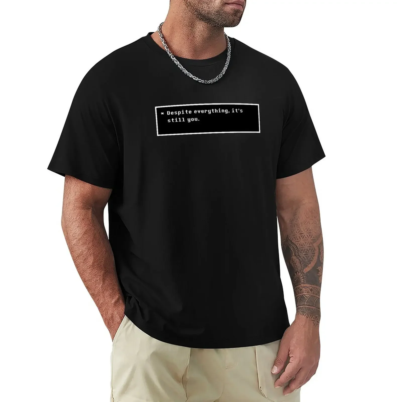 Undertale-Pur Tutto, Sei Ancora Tu. T-Shirt Animal Prinfor Boys Sublime Anime Clothes Workout Shirts For Men
