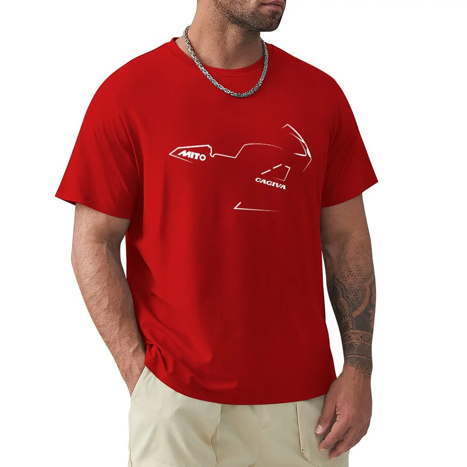 Cagiva Mito Red T-Shirt Sublime T Shirt Magliette Nere T Shirt Uomo Camicie Da Allenamento Da Uomo