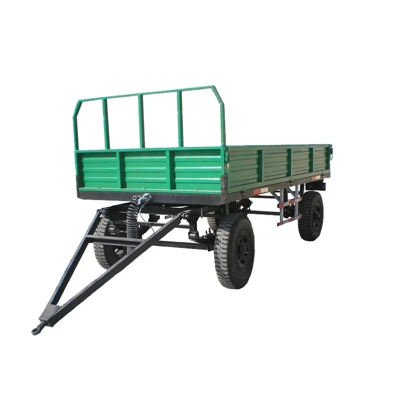 Nuovo Miglior Rifornimento Di Fabbrica 1-13Tons Rimorchio Ribaltabile Agricolo A 4 Ruote Rimorchio Montato Su Trattore Rimorchio Agricolo Con Cassone 