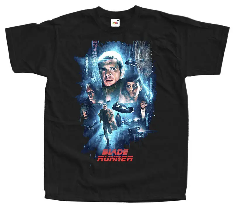 Blade Runner T-Shirt Tee V13 Movie Poster Taglie Nere Da S A 5Xl