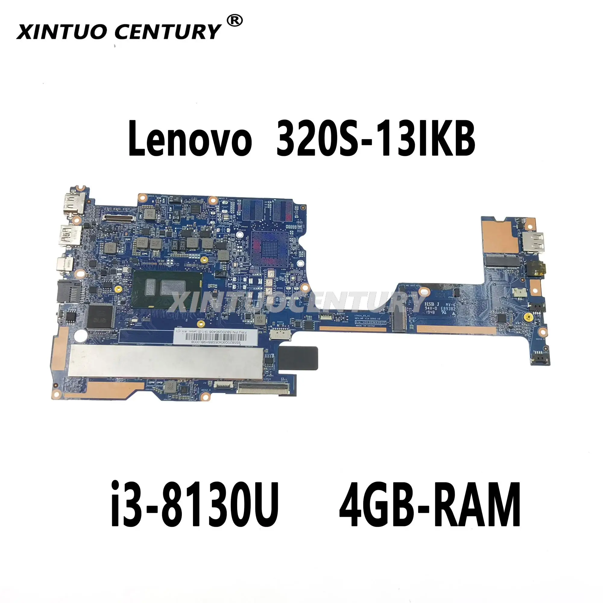 5B20Q90406 Pc   Motherboard For Lenovo 320S-13Ikb     Motherboard 1701A_05_01 V13 Sr3W0 Cpu I3 8130U Ram 4Gb 100% Test Work