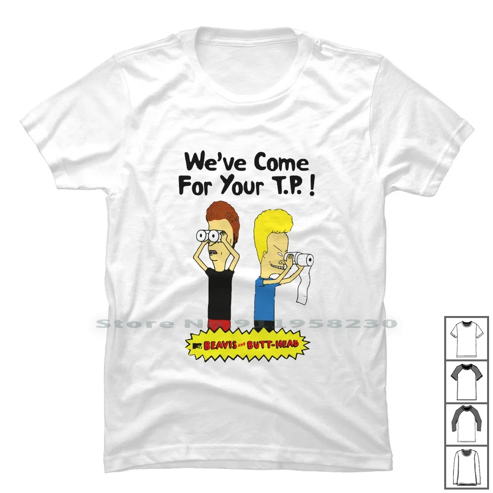 Beavis E Butthead Sono Disponibili Per La Tua Maglietta Tp 100% Illustrazione Di Cotone Popolare La Tua Testa Thea Ti Viene Hot Om Ny Me