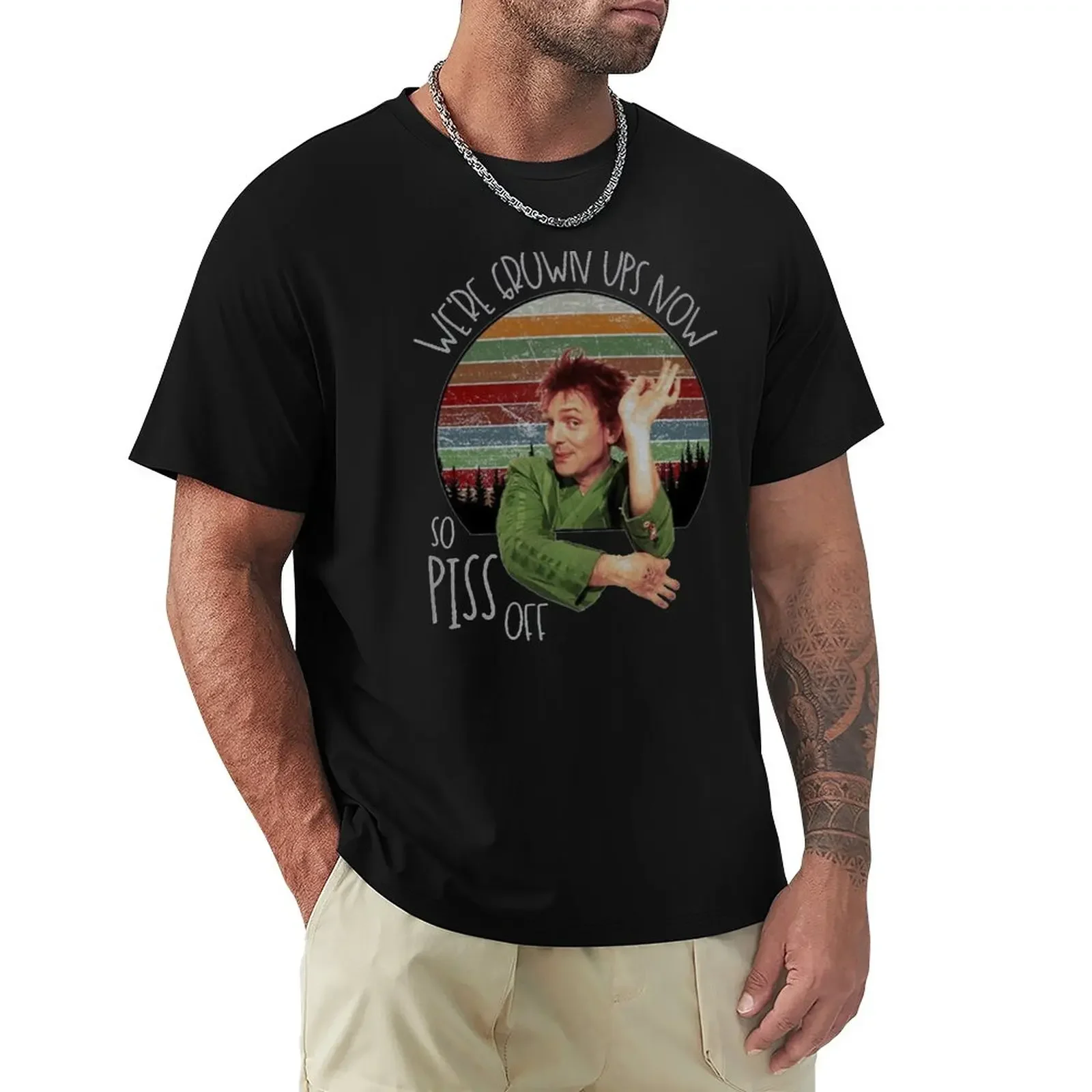 Drop Dead Fred Siamo Adulti Ora So Pis Off T-Shirt Anime Boys Whites Clothes For Men