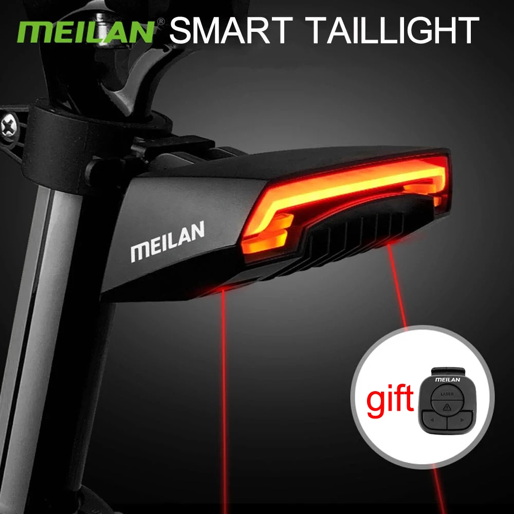X5 Smart Auto Brake Sensing Light Bike Wireless Turn Light Fanale Posteriore Per Bicicletta Usb Ciclismo Accessori Per Luci Posteriori Luce Laser Per 