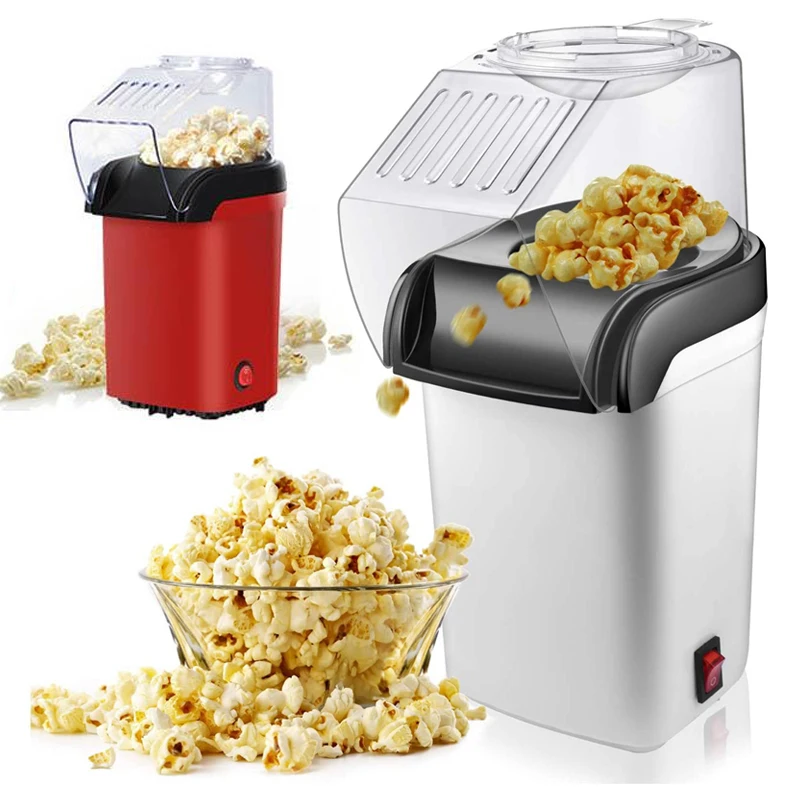 220V 110V Home Electric Corn Popcorn Maker Household Diy Automatic Mini Hot Air Popcorn Making Machine Kitchen Kids Gift